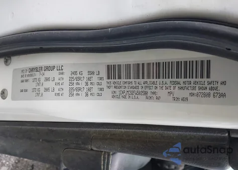 2015 Jeep Cherokee Latitude из США, поврежденный, VIN 1C4PJMCS2FW502580